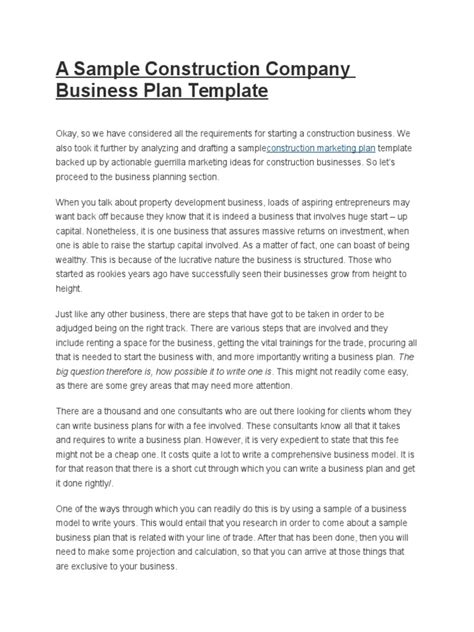 About Us - How to Write a Business Plan, Creating a Business Plan